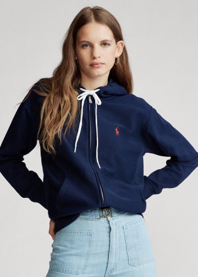 Polo Ralph Lauren Fleece Full-Zip Hættetrøje Dame Danmark (NRXBE7126)